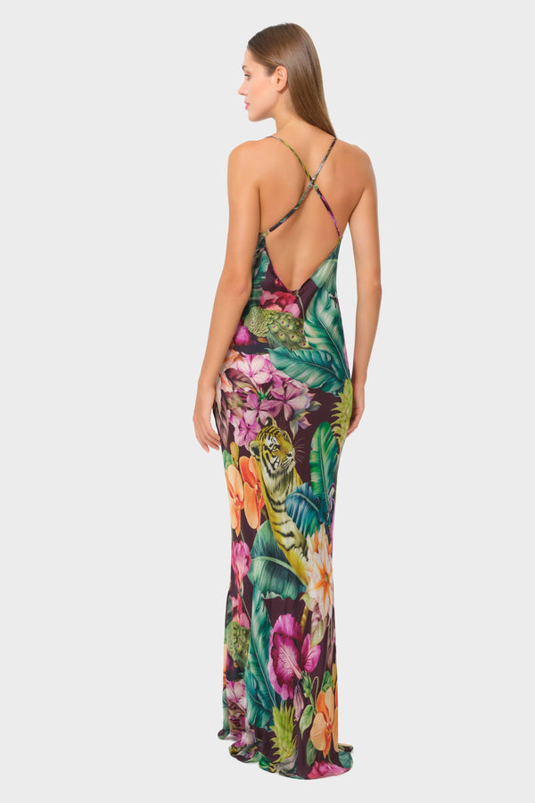 Niluu Farrah Calypso Scarlet Slip Dress