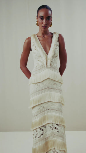 PatBo Lyra Mesh Maxi Dress