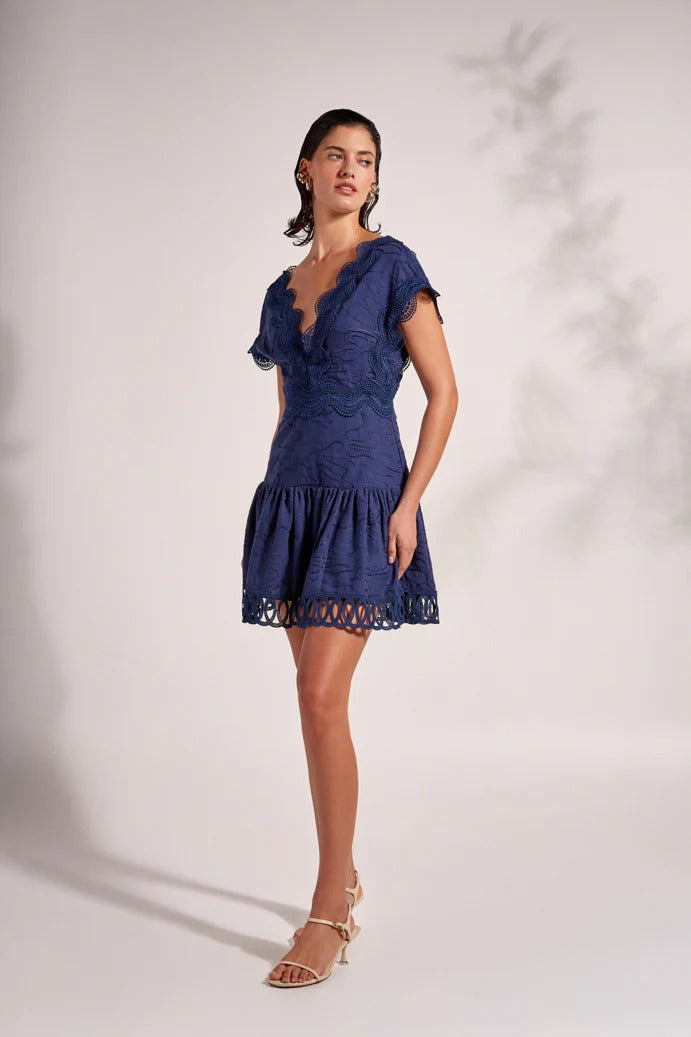 Waimari Moonlite Mini Dress Navy by Waimari from Marina St Barth