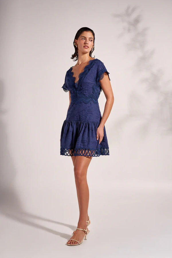 Waimari Moonlite Mini Dress Navy by Waimari from Marina St Barth