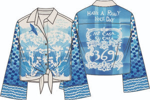 Ayla Tie Indigo Shirt