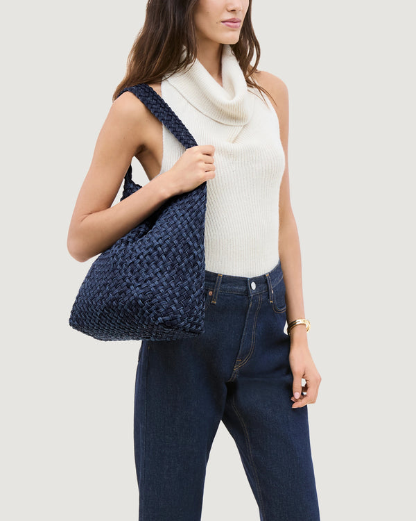 Naghedi Nomad Hobo Double Weave Indigo by Naghedi from Marina St Barth