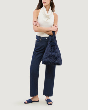 Naghedi Nomad Hobo Double Weave Indigo by Naghedi from Marina St Barth