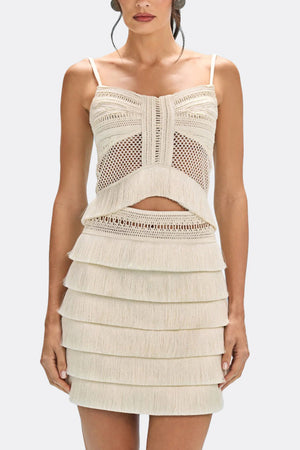 PatBo Radiant Fringe Top