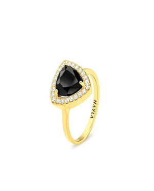 Black Onyx Trillion Ring