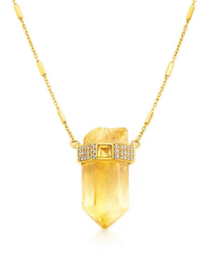 Citrine Queen Pendant Necklace by Nayla from Marina St Barth