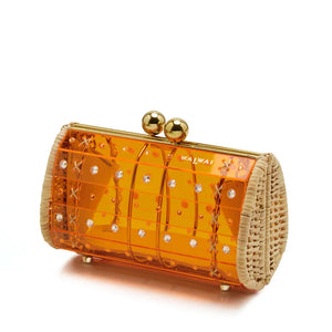 Clutch Strass Orange by Waiwai from Marina St Barth