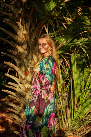 Niluu Farrah Calypso Noor Kaftan Dress