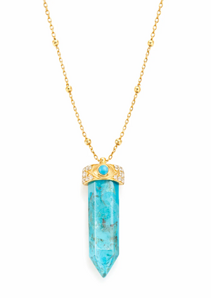 Magical Eye Turquoise Crystal Eye Pendant