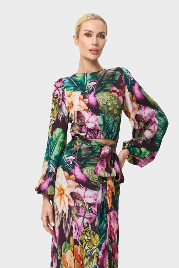 Niluu Farrah Calypso Maia Wrap Top