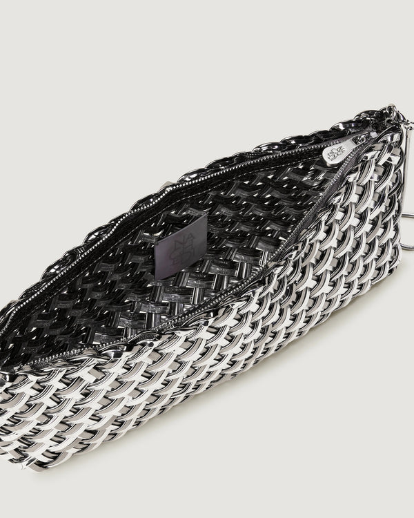 Naghedi Gala Clutch Double Weave Metallic by Naghedi from Marina St Barth