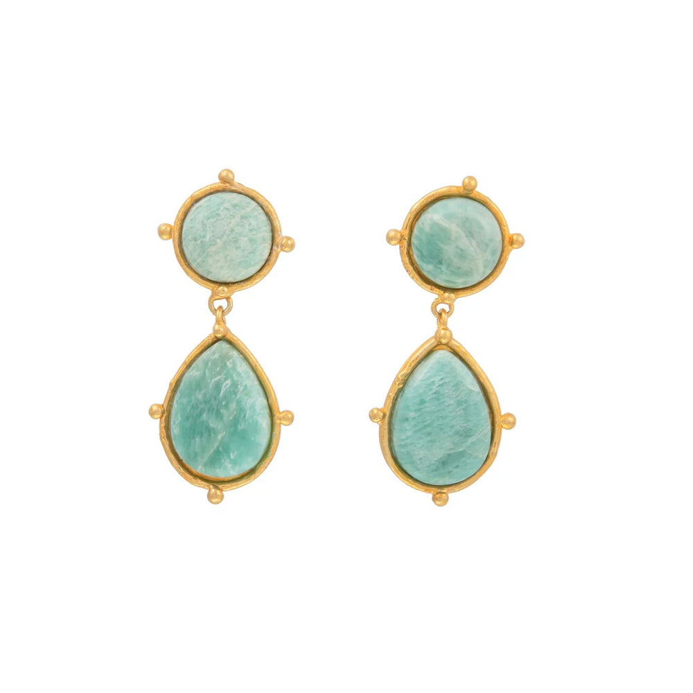 Sylvia Amazonite 2 Stones Dots