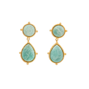 Sylvia Amazonite 2 Stones Dots