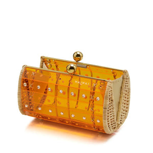Clutch Strass Orange by Waiwai from Marina St Barth