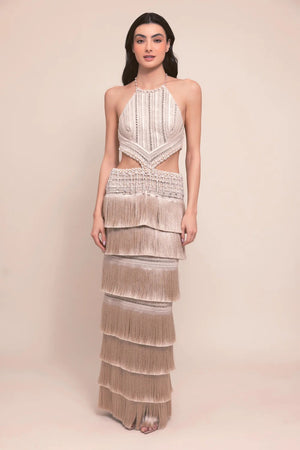 Petal Fringe Maxi Dress by PatBo from Marina St Barth