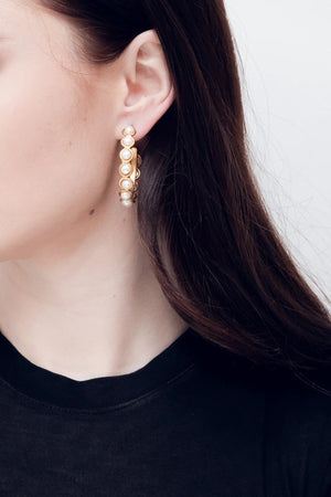 Sylvia Candies Pearl Hoops
