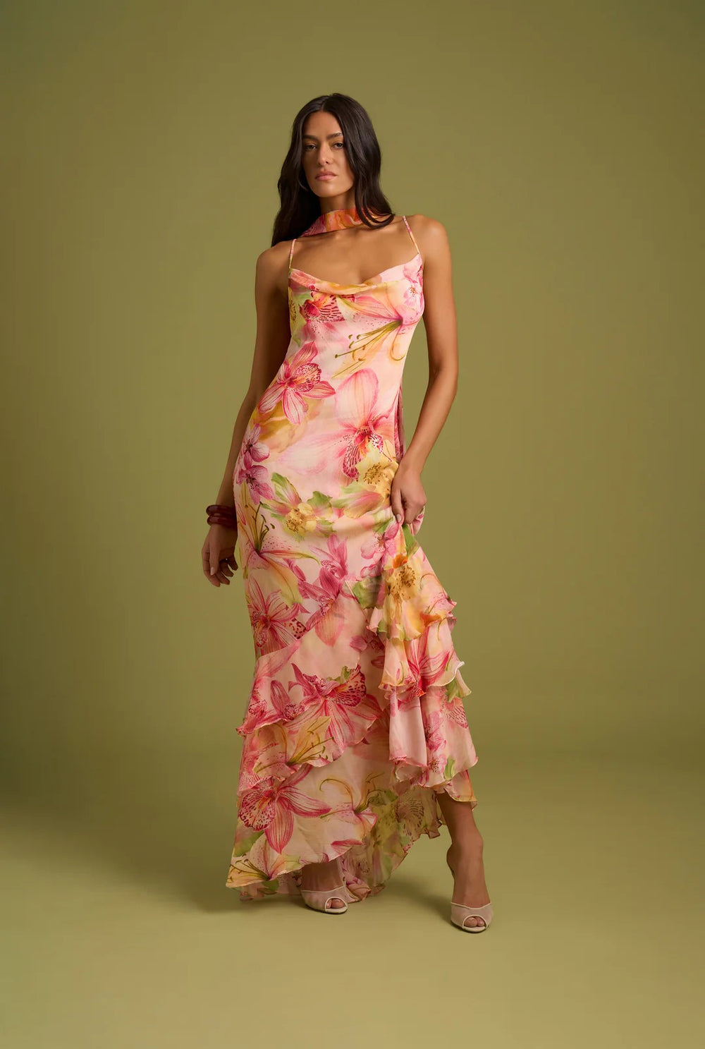 Nola Sash Maxi Dress by Rococo & Sand from Marina St Barth