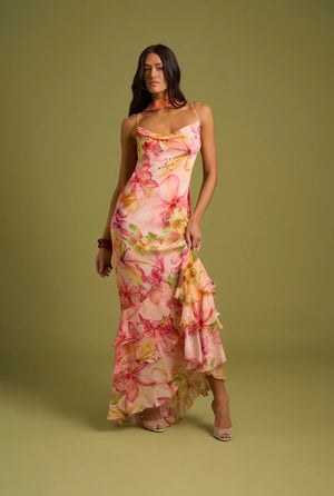 Nola Sash Maxi Dress by Rococo & Sand from Marina St Barth