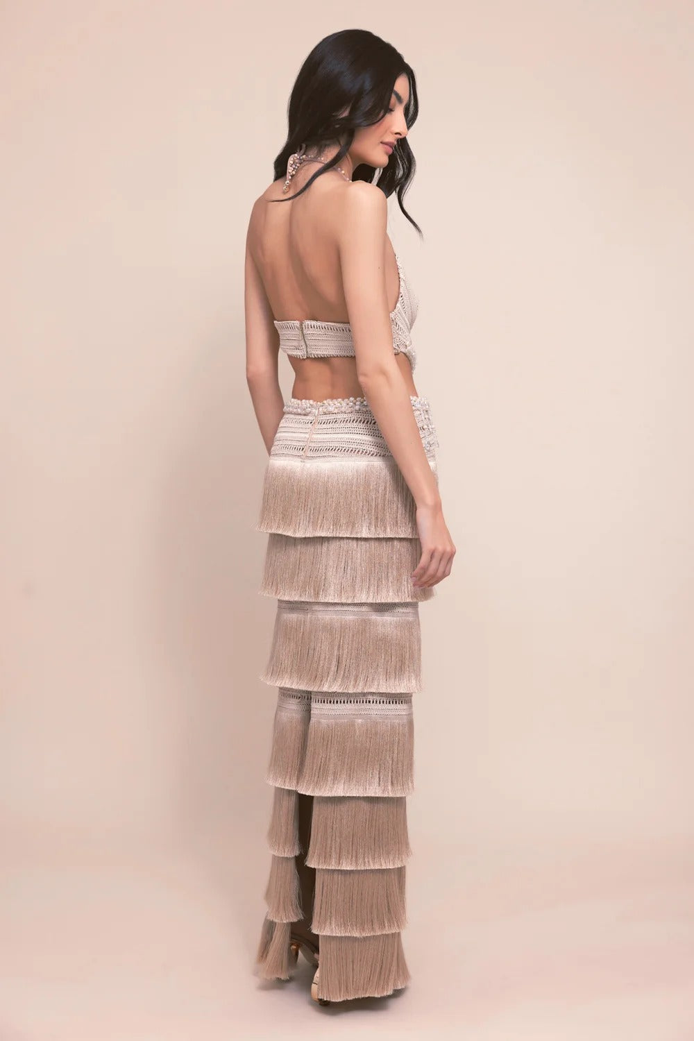 Petal Fringe Maxi Dress by PatBo from Marina St Barth