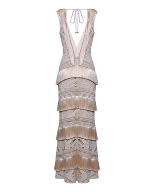 PatBo Lyra Mesh Maxi Dress