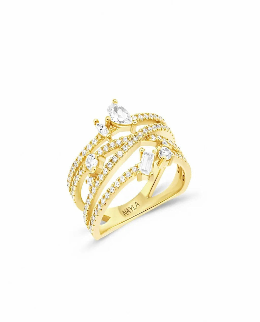 Melania Pave Diamond Ring by Nayla from Marina St Barth