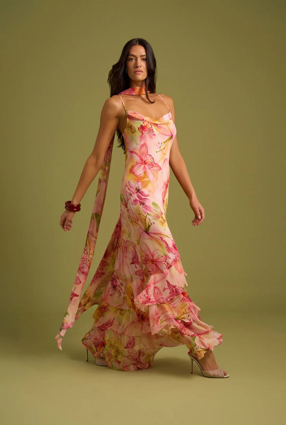 Nola Sash Maxi Dress by Rococo & Sand from Marina St Barth
