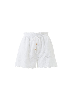 Melissa Indy White Shorts by Melissa Odabash from Marina St Barth
