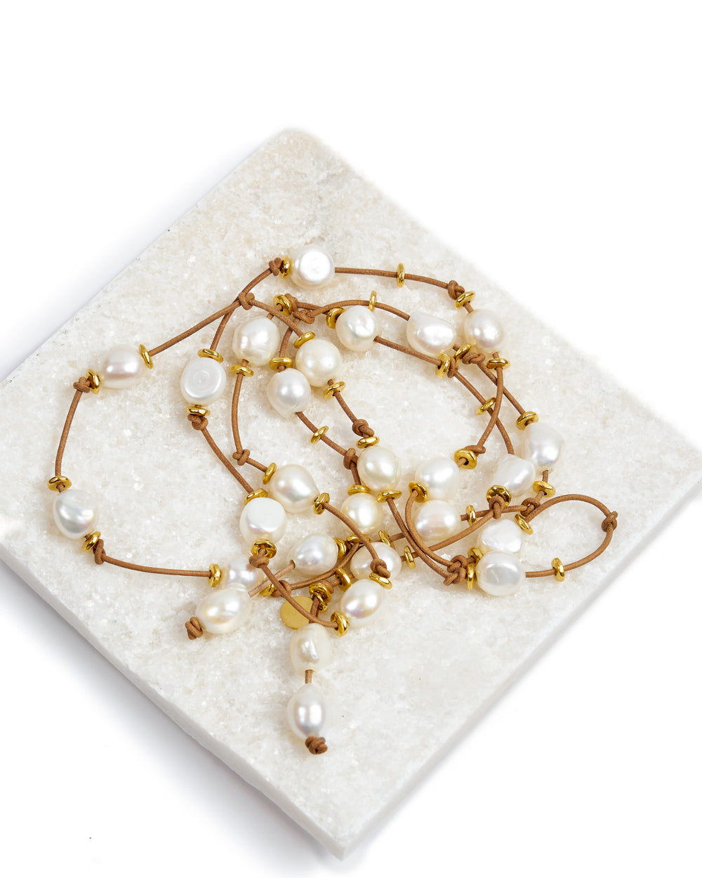 Pearl Necklace Insert Plated Gold by Marina St Barth from Marina St Barth