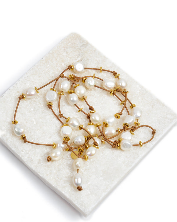 Pearl Necklace Insert Plated Gold by Marina St Barth from Marina St Barth