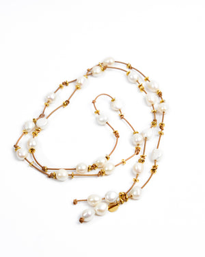 Pearl Necklace Insert Plated Gold by Marina St Barth from Marina St Barth