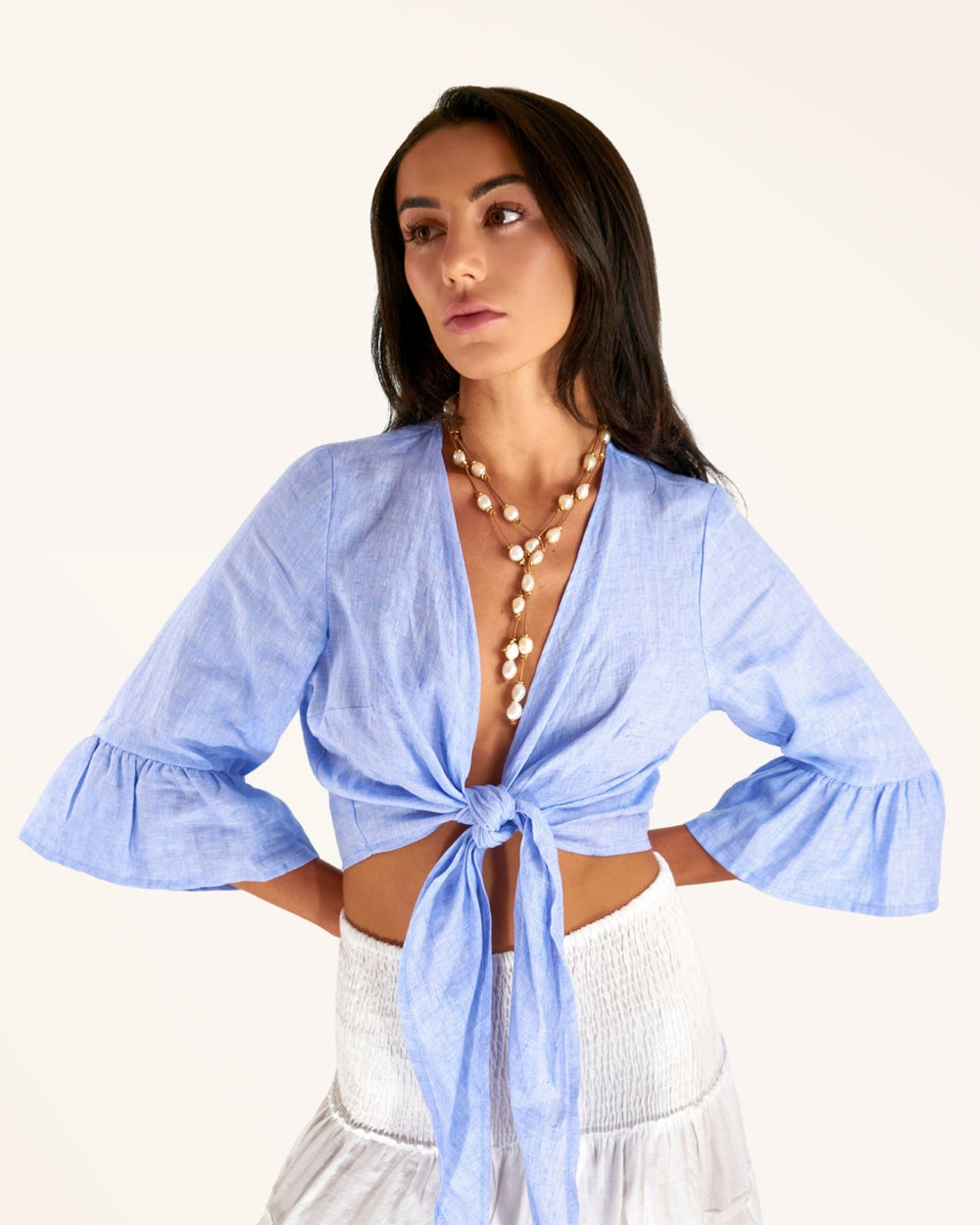 Pearl Necklace Insert Plated Gold by Marina St Barth from Marina St Barth