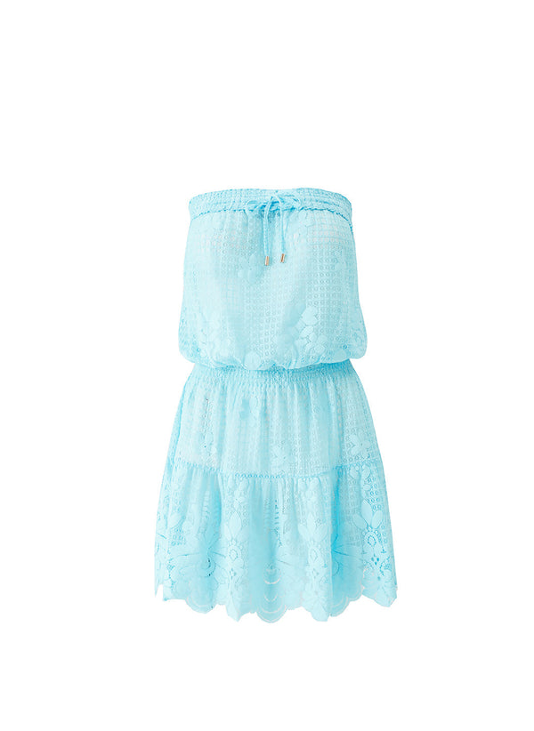 Melissa Isla Short Dress Sky by Melissa Odabash from Marina St Barth