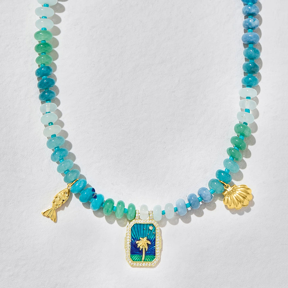 Isla Azul Beaded Necklace by Ashiana from Marina St Barth
