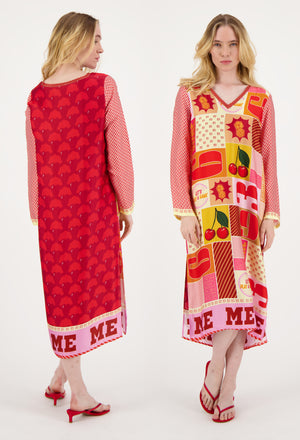 Me369 Violet V-neck T-Dress by Me 369 from Marina St Barth