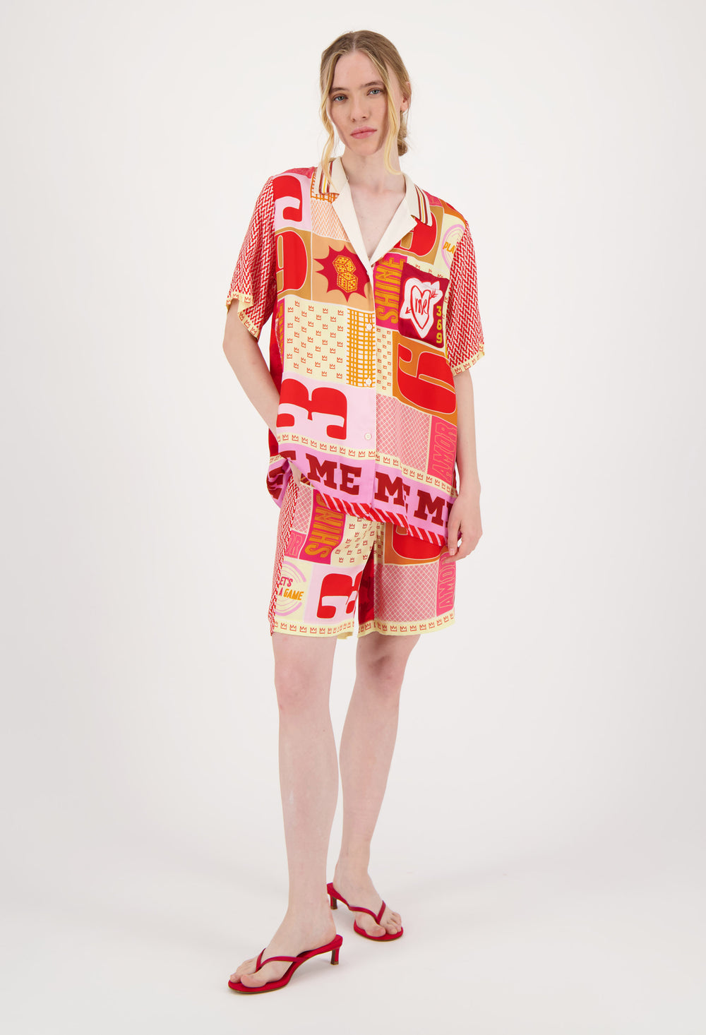 Me369 Lilian Knit Collar Shirt by Me 369 from Marina St Barth