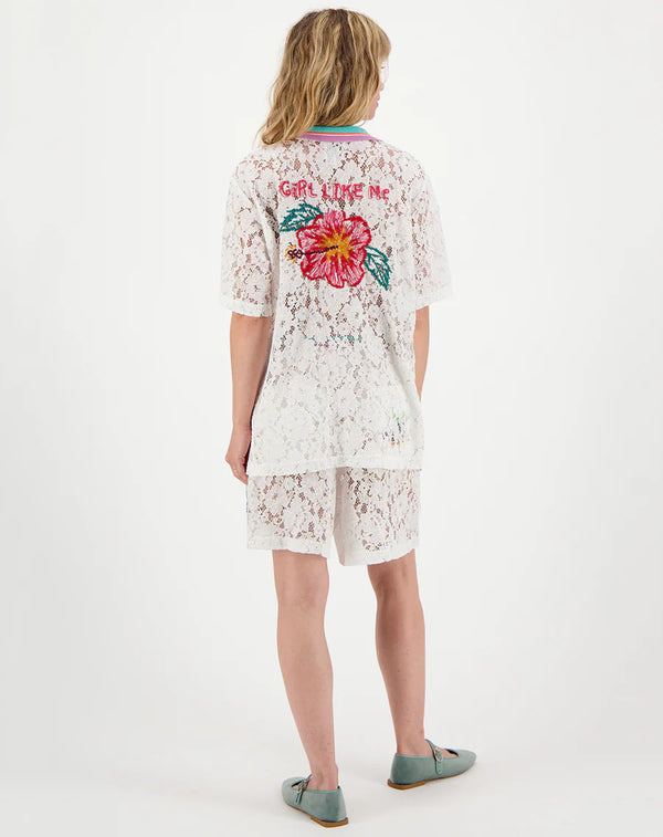 Me369 Sky Lace Shorts by Me 369 from Marina St Barth