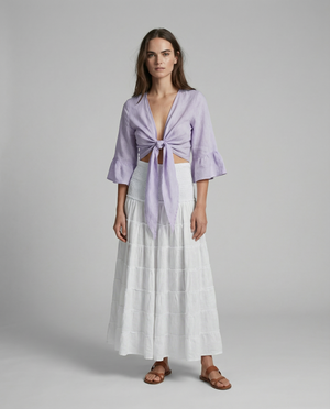 Bolero Nodo Centrale Linen Top