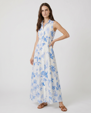 Linen Shirt Dress No Sleeve