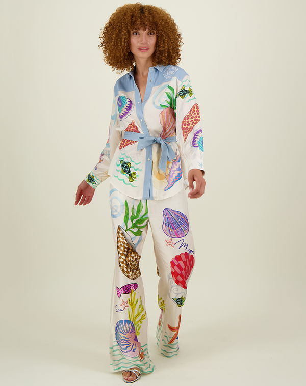 Me369 CrystaL Magic Denim Shirt by Me 369 from Marina St Barth