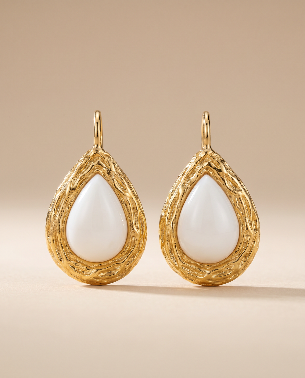 Tay White Onyx Set Talia Eardrops by Tay from Marina St Barth