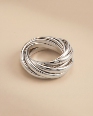 Tay Turban Ring Silver
