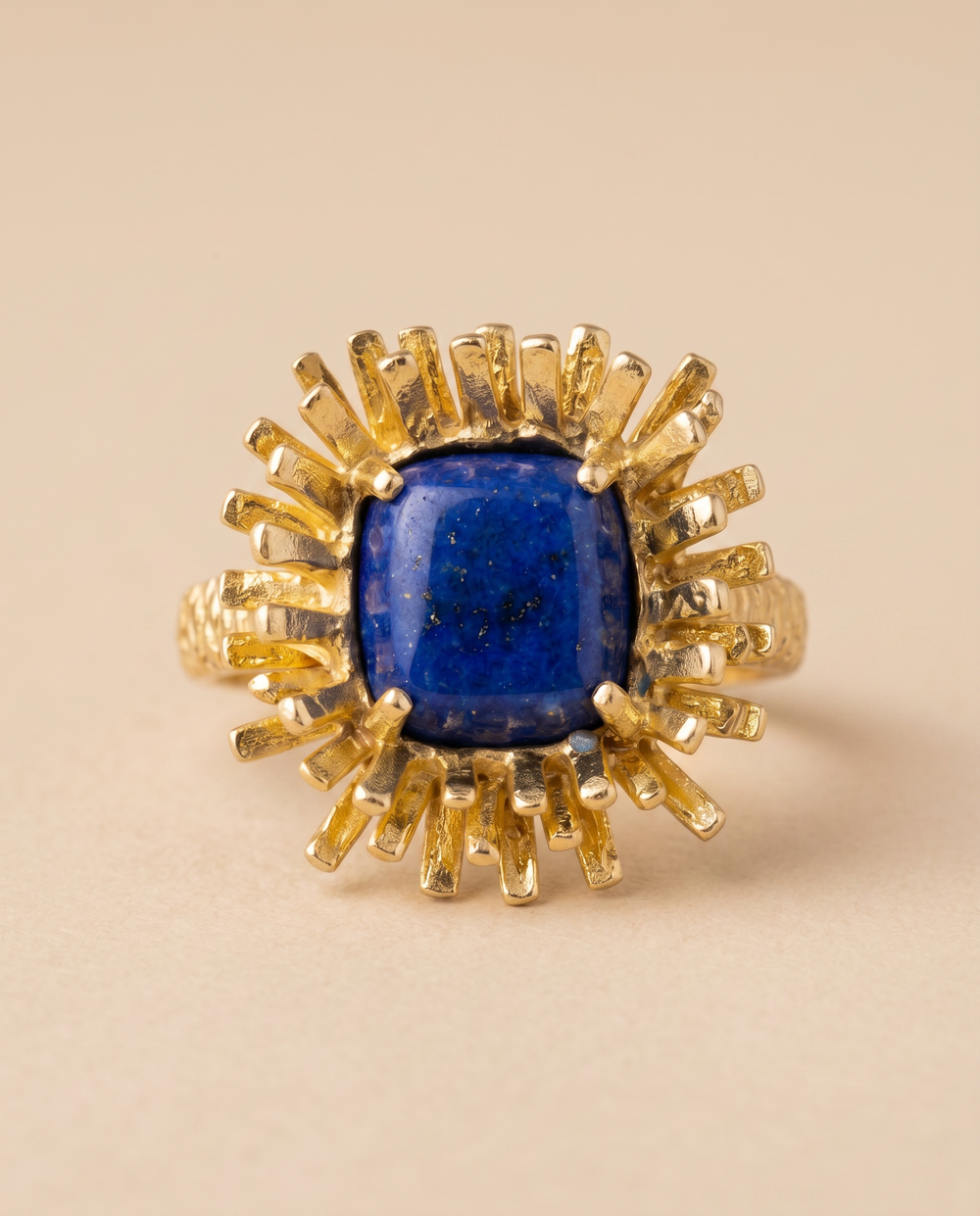 Tay Lapis Lazuli Set Urchin Ring by Tay from Marina St Barth