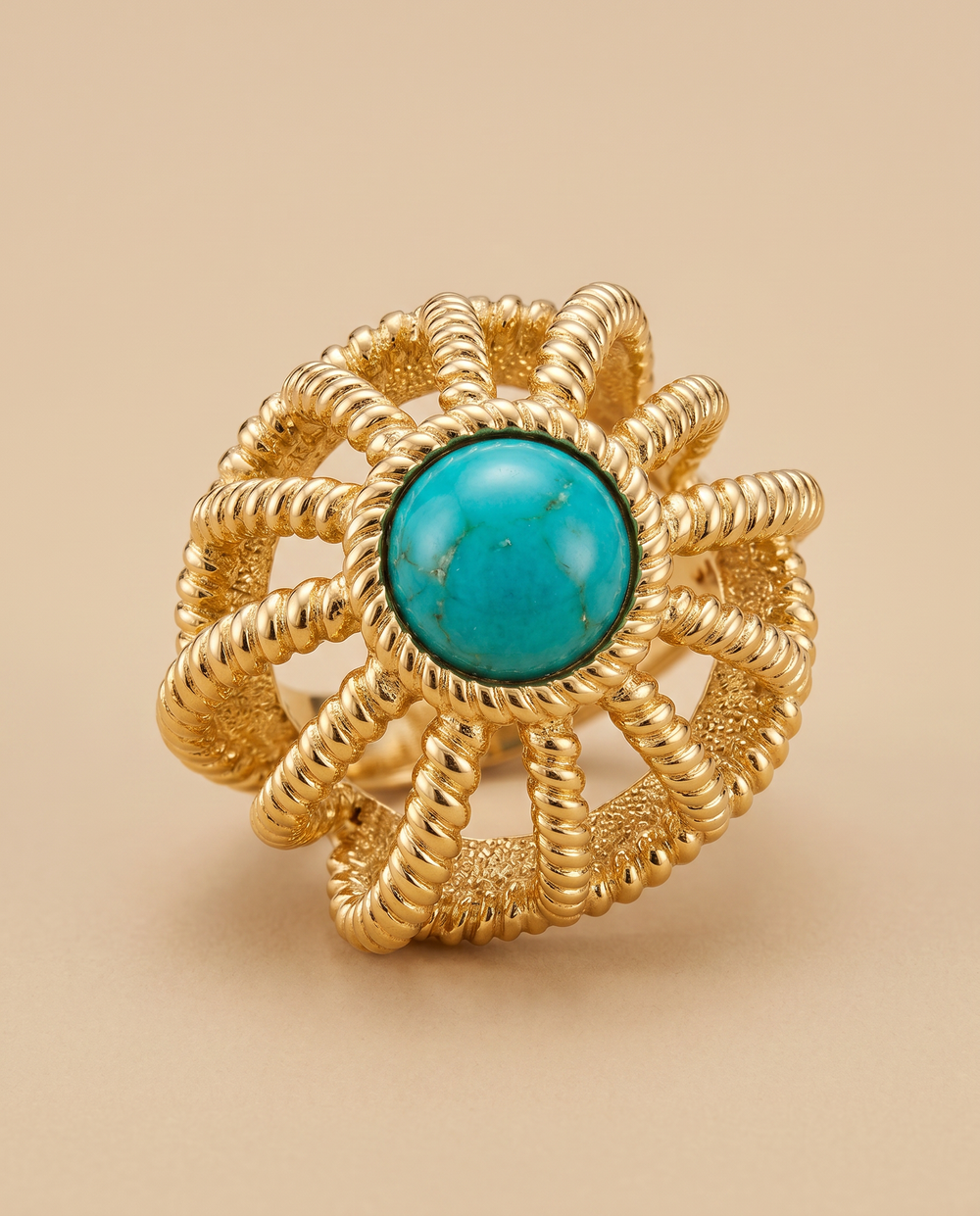 Tay Amazonite Set Princess Ring