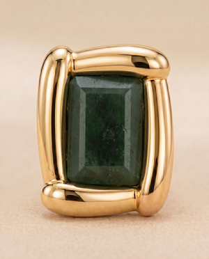 Tay Gemset Oblong Panel Ring