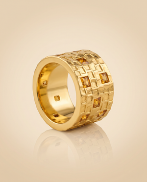 Tay Chiselled Tube Ring