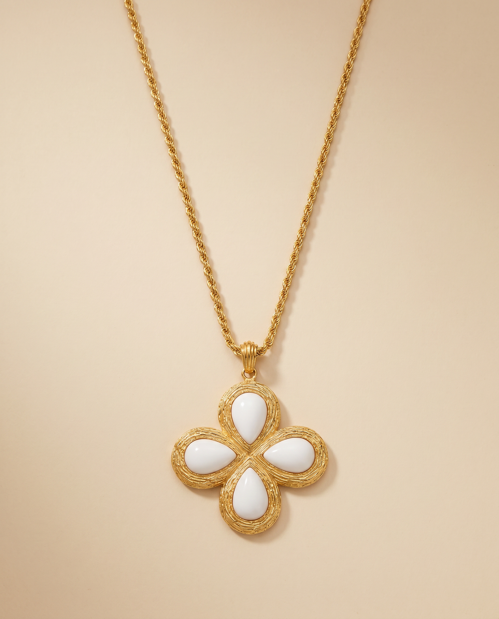 Tay White Onyx Set Talia Pendant by Tay from Marina St Barth