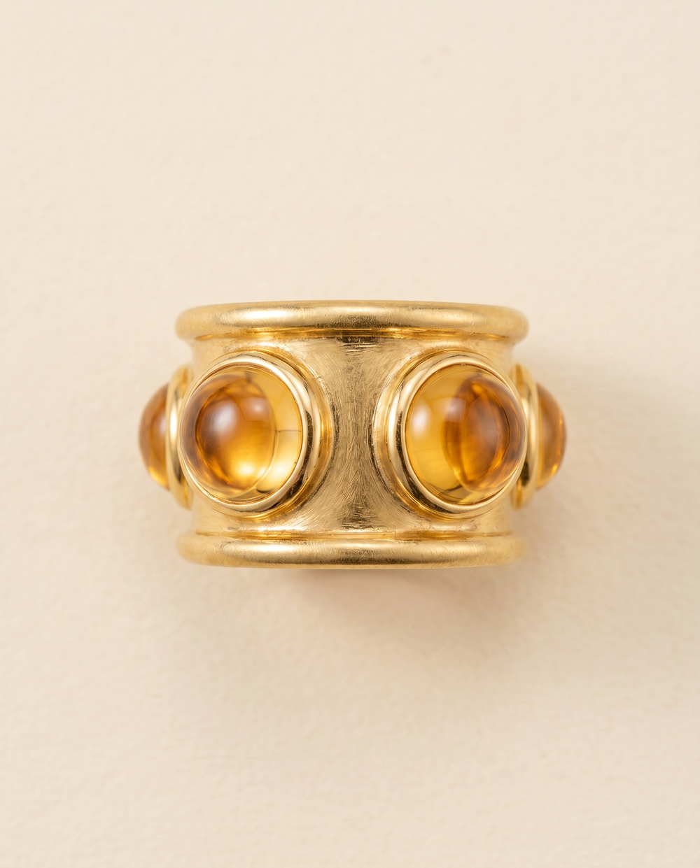 Tay Citrine Set Guinevere Ring