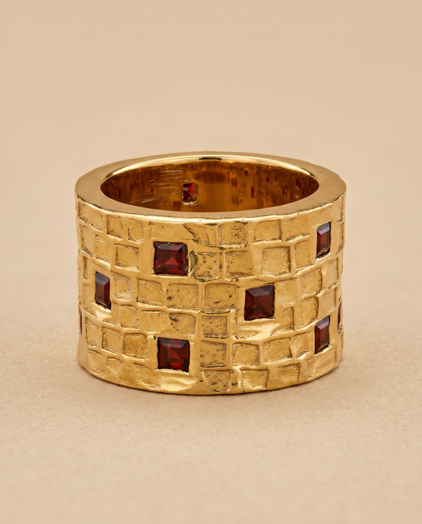 Tay Chiselled Tube Ring