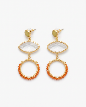 Orange Riviera Earrings