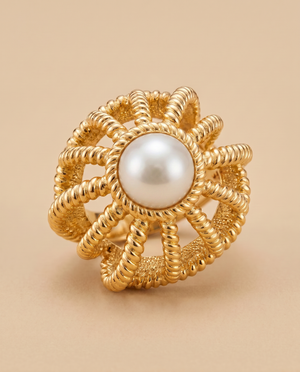 Tay Pearl Set Princess Ring by Tay from Marina St Barth